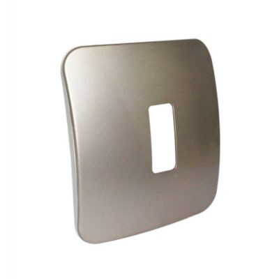 VETi 1 - One Single Module Vertical Cover Plate White Trim - Bronze Modular