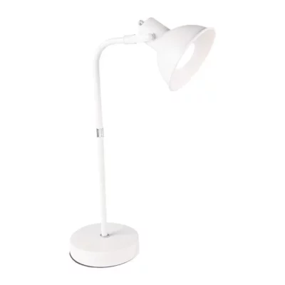 Brightstar TL185 WH LED, Metal Desk Lamp with Rotatable Head
