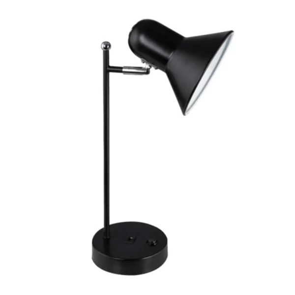 Brightstar TL186 BK Metal Desk Lamp with On/Off Switch