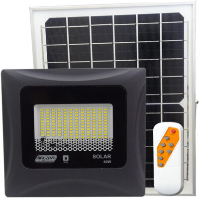 Major Tech 60W 1200Lm Solar Power LED Flood Light