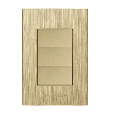 Blank Cover Gold Design (S12) 4x2 - Hello Today