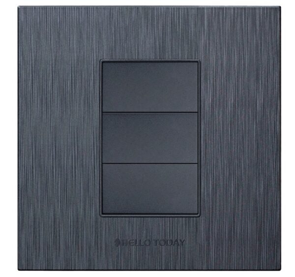Blank Cover Dark Grey Design (S7) 4x4 - Hello Today