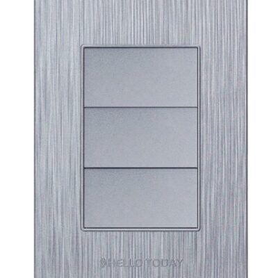 Blank Cover Silver Design (S8) 4x2 - Hello Today