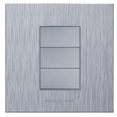 Blank Cover Silver Design (S8) 4x4 - Hello Today