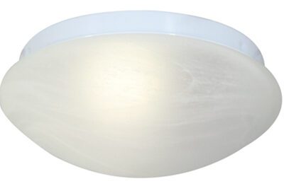 Eurolux Bathroom Alabaster Ceiling Light 220mm White - C8A