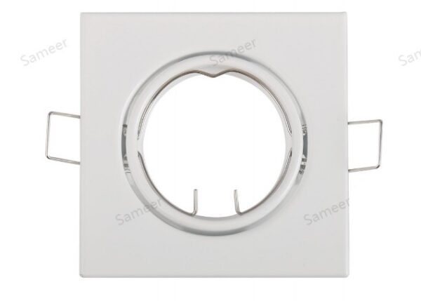 Downlight Holder Tiltable - White Square