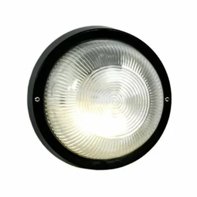 Brightstar BH021 PVC Black Bulkhead with Clear Glass
