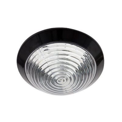 Brightstar BH066 BLACK Polycarbonate Fitting with Clear Polycarbonate Cover