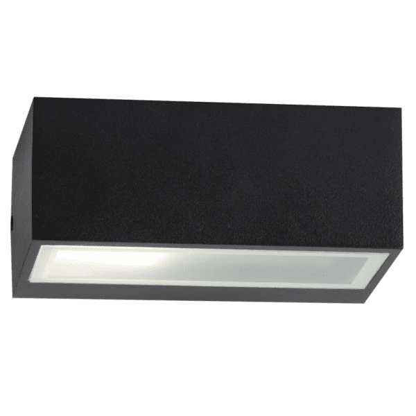 Brightstar BH083 BLACK Aluminium and Glass Bulkhead, Up and Down Facing