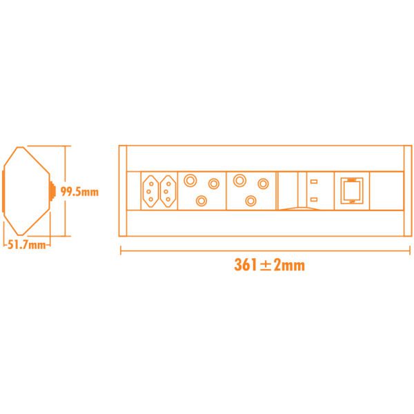 Major Tech Veti USB Corner Mount Power Tower - Image 2