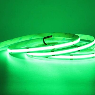 Fivestar 15W/m 8mm 12V COB LED Strip Light 5 Meter Green