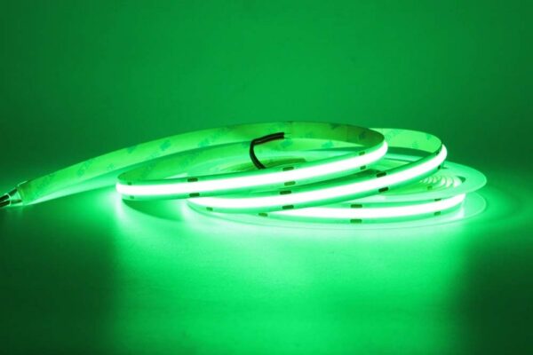 Fivestar 15W/m 8mm 12V COB LED Strip Light 5 Meter Green