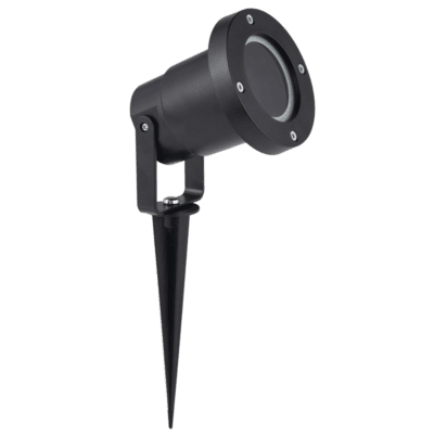 Brightstar GS016 BLACK Garden Spike with Clear Glass Cover
