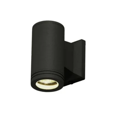 Brightstar L121 BLACK Up Or Down Facing Die Cast Aluminium Wall Bracket With Glass Cover