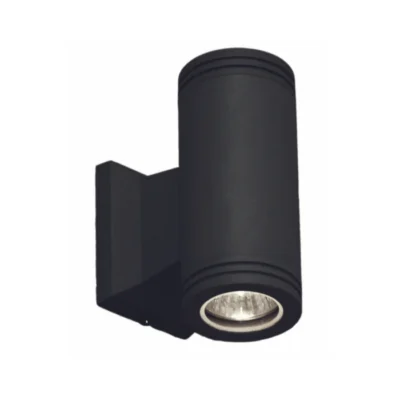 Brightstar L122 BLACK Up and Down Facing Die Cast Aluminium Wall Bracket With Glass Cover