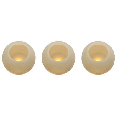 Eurolux LED Flameless Candle Set Ball Shaped 3PC - H155