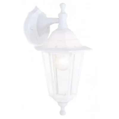 Brightstar L321 WHITE Down Facing 6 Panel Polypropylene Wall Lantern