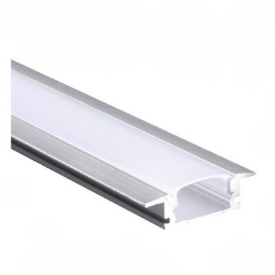 8mm Chrome Recessed Aluminium Profile - 3 Meter - Hello Today