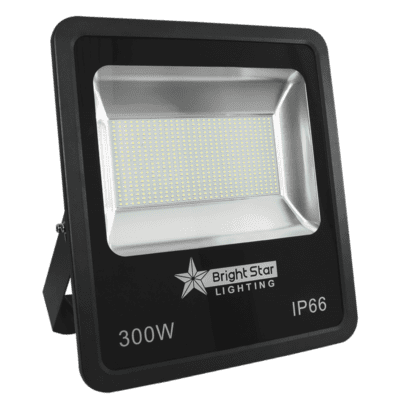 Brightstar FL005 BLACK 300W Die Cast Aluminium Flood Light with Tempered Glass Lens IP66