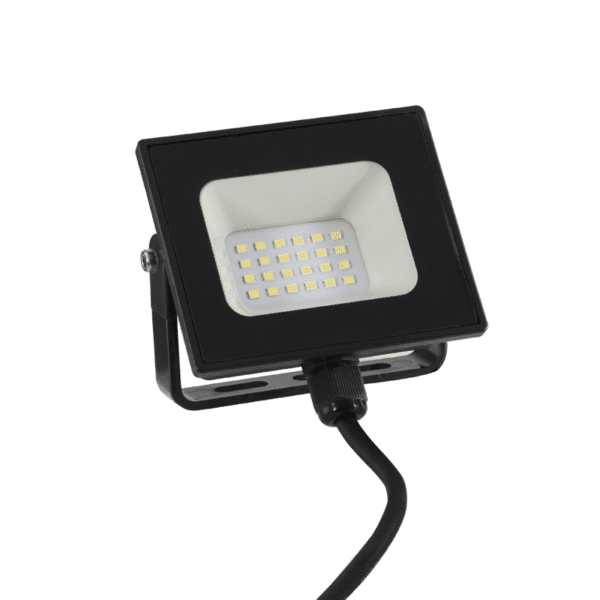 Brightstar FL010 BLACK 10W LED Polycarbonate Flood Light with Tempered Glass Lens