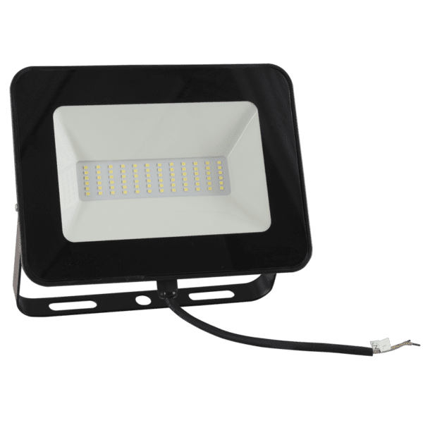 Brightstar FL013 BLACK 50W LED Polycarbonate Flood Light with Tempered Glass Lens