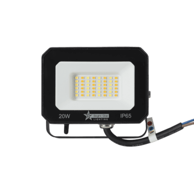 Brightstar FL032 BLACK 20W 3CCT LED Die Cast Aluminum with Tempered Glass Lens