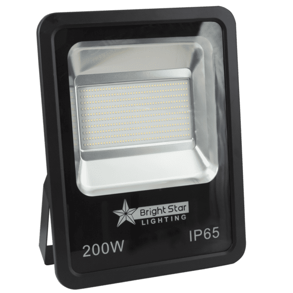 Brightstar FL047 BLACK 200W LED Die Cast Aluminium with Tempered Glass Lens