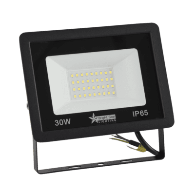 Brightstar FL072 BLACK 30W LED Die Cast Aluminum Flood Light with Tempered Glass Lens