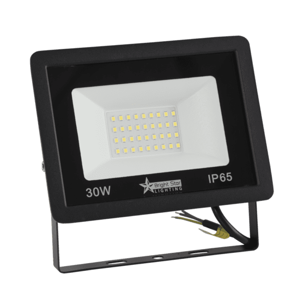 Brightstar FL072 BLACK 30W LED Die Cast Aluminum Flood Light with Tempered Glass Lens