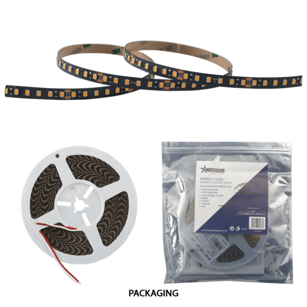 Brightstar HVS521 COOL DC24V Free Cut and Bendable LED Strip Light - 10m Roll