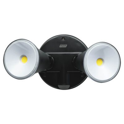 Major Tech 20W LED Black Twin Head Floodlight 2400lm - 5000K (Neutral White)