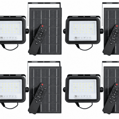 100W E6 SOLAR FLOOD LIGHT SET OF 4 - HELLO TODAY