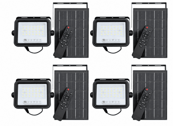 Hello Solar Light 100W E6 SOLAR FLOOD LIGHT SET OF 4 - HELLO TODAY | Ledtronix