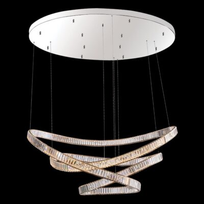 K-Light 150W 230V LED Carousel Crystal Chandelier