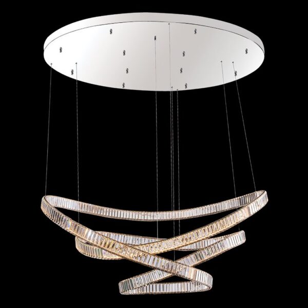 K-Light 150W 230V LED Carousel Crystal Chandelier