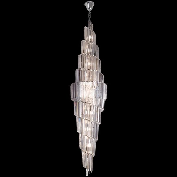 K-Light 40W E27 230V Triangular Crystal Chandelier - KLCH-7895/25