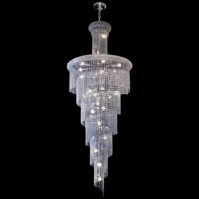 K-Light 40W E14 230V Spiral Crystal Chandelier - S-KLCH-8740/27