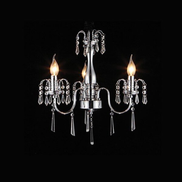 K-Light 40W E14 230V 3 Arm Elegant Crystal Chandelier - V-KLCH-8816/3