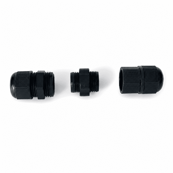 13A 250V High-Current Capacity IP68 Waterproof Inline Cable Sleeve Coupler for Outdoor LED Lighting