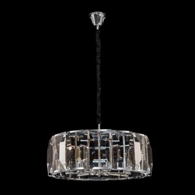 K-Light 40W E27 230V Large Round with Rectangular Crystal Slabs - Q-KLCH-81501/7