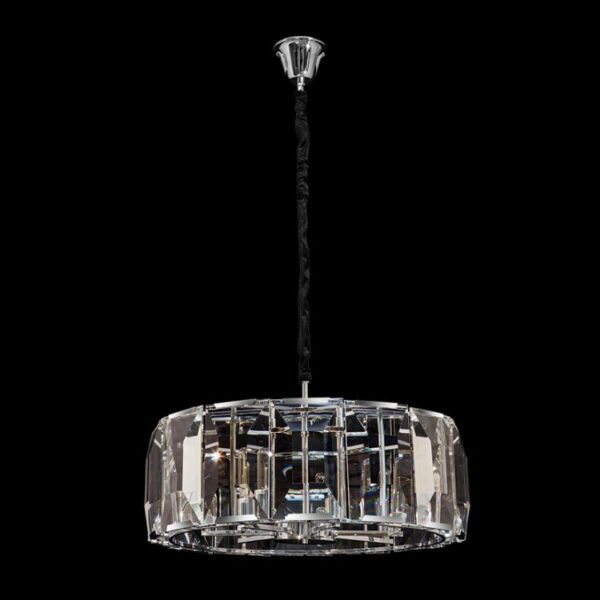 K-Light 40W E27 230V Large Round with Rectangular Crystal Slabs - Q-KLCH-81501/7