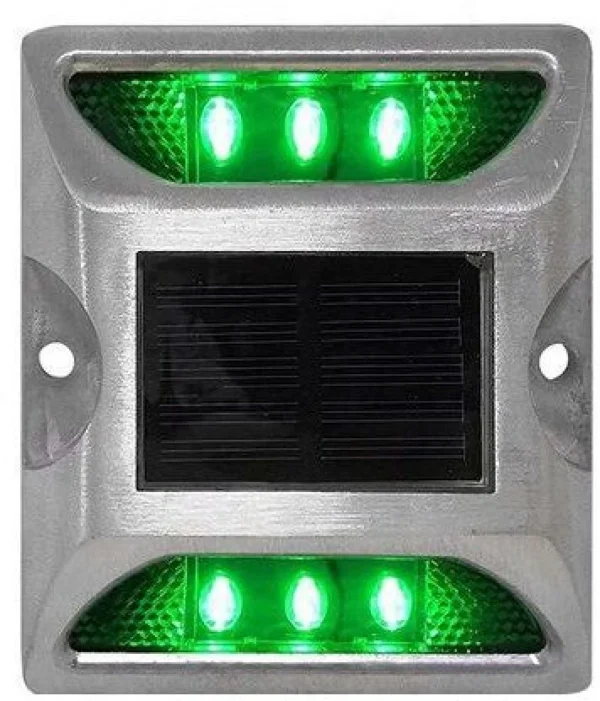 Solar Road Flashing Stud - Green