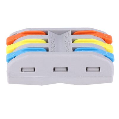 3-Pole Inter-Joining Connector Blocks - 10 Pack