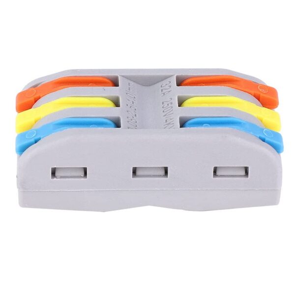 3-Pole Inter-Joining Connector Blocks - 10 Pack