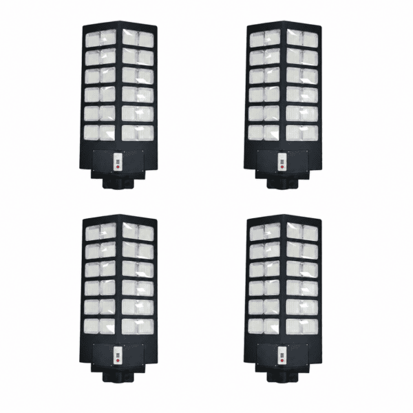 Set Of 4 - 2000W Solar Street Light with Sensor