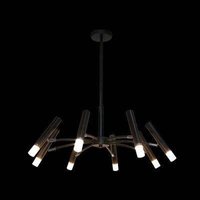 K-Light 3.5W G9 230V LED 8 Light Black Octopus Pendant - 3E-KLCH-1044/8