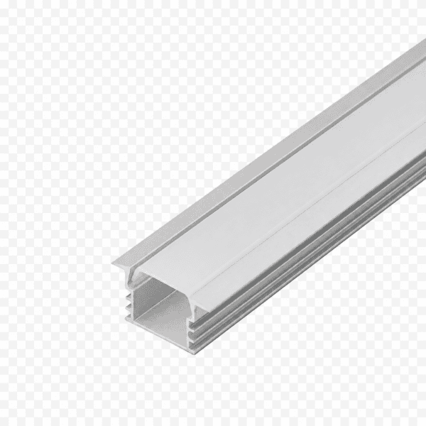 20mm Chrome Recessed Aluminium Profile - 3 Meter