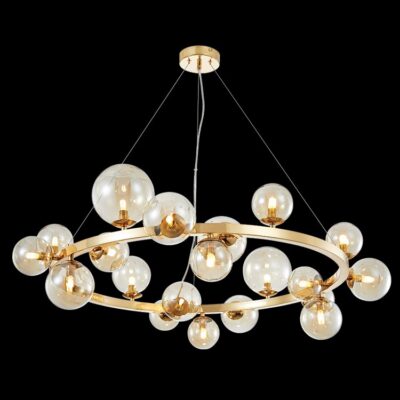 K-Light 3.5W G9 230V LED Round Bubble Glass Pendant -  A-KLCH-9226/20