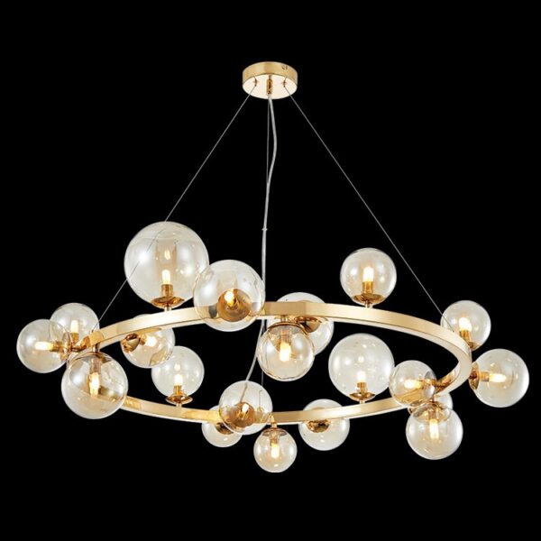 K-Light 3.5W G9 230V LED Round Bubble Glass Pendant -  A-KLCH-9226/20