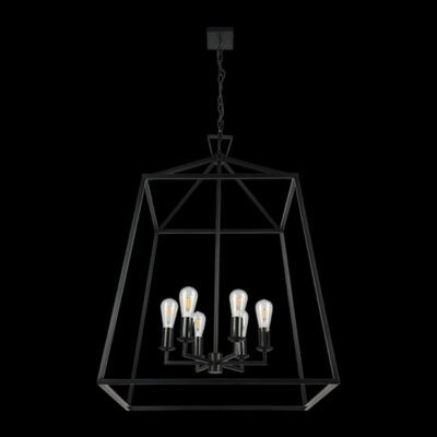 K-Light 40W E27 230V XL Inverted Pentagon Ranch Pendant - WE-KLCH-392
